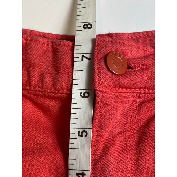 Gap 1969 Women's Red Peach Straight Cropped Legging Jeans Size 24/00 - Picture 11 of 12
